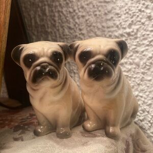 Vintage Pug Salt and Pepper Shakers